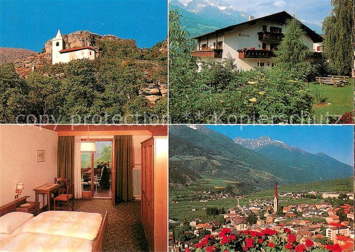 Kortsch Pension Kortscherhof Gesamtansicht mit Alpenpanorama
