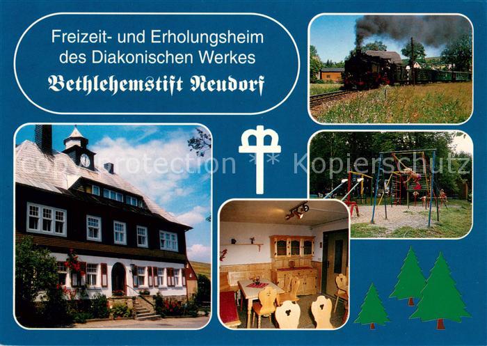 Neudorf-Annaberg Bethlehemstift Gaststube Spielplatz Dampflok