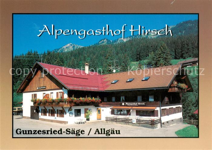Blaichach Allgaeu Alpengasthof Hirsch Gunzesried Saege