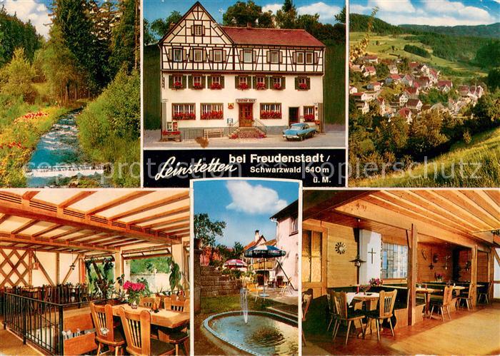 Leinstetten Gasthaus Pension zum Adler Gastraeume Brunnen Panorama