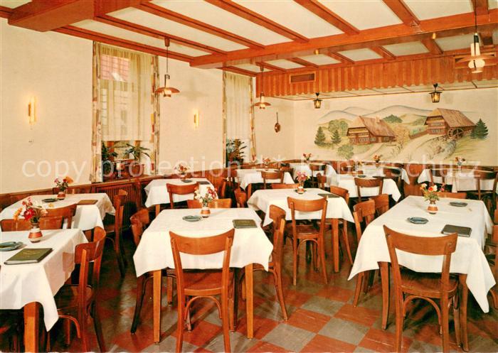 Doerlinbach Gasthof Pension zum Loewen Gastraum Schwarzwald