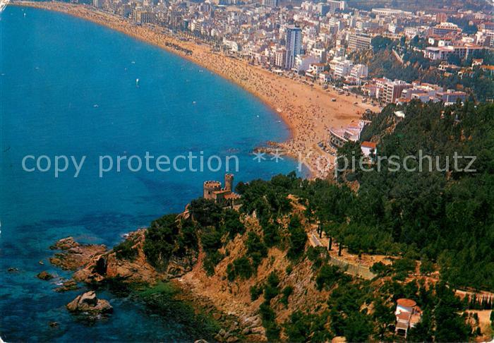 Lloret de Mar Kuestenpanorama Fliegeraufnahme
