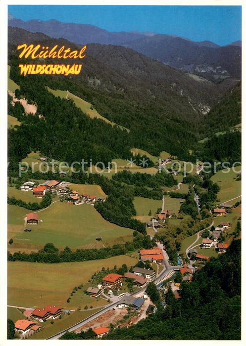 Muehltal Wildschoenau mit Eingang zur Kundler Klamm Fliegeraufnahme