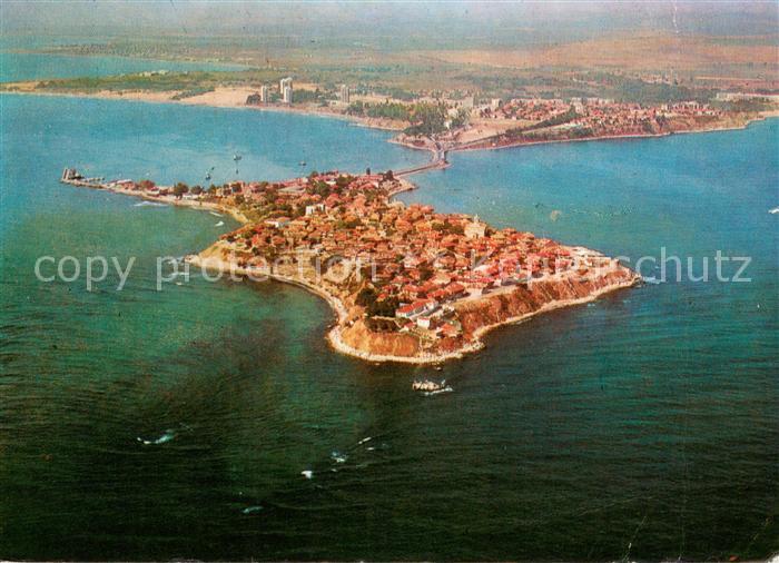 Nessebre Nessebar Nessebyr Halbinsel Fliegeraufnahme