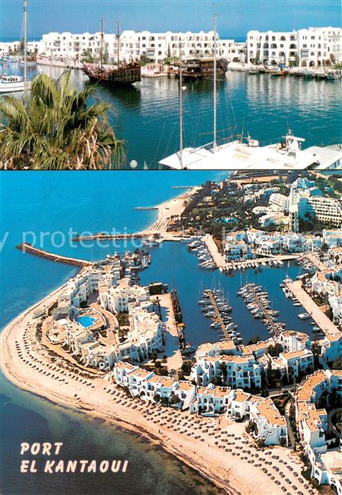 El-Kantaoui Le port vue aérienne