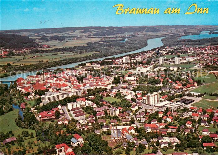 Braunau Inn Grenz- und Bezirkshauptstadt Fliegeraufnahme
