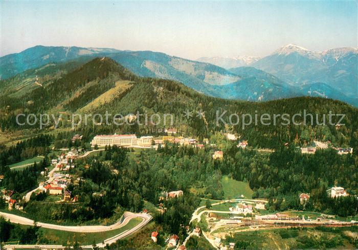 Semmering Niederoesterreich Hoehenluftkurort Alpenpanorama Fliegeraufnahme