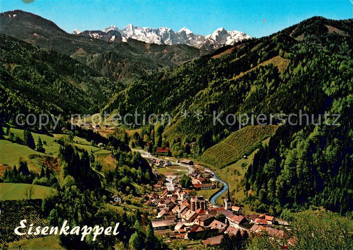 Eisenkappel-Vellach Panorama Talblick Steiner Alpen