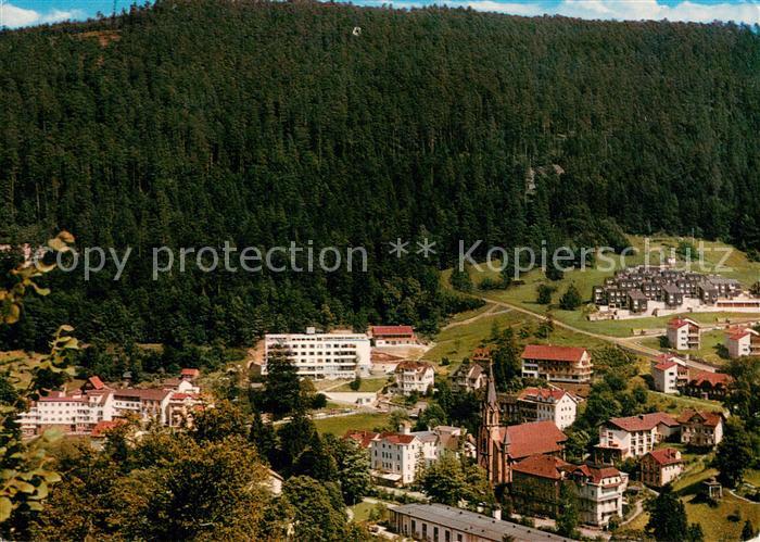 Wildbad Schwarzwald Fliegeraufnahme Blick vom Sommerberg