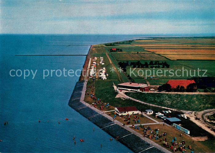 Tossens Nordseebad Fliegeraufnahme Strandhalle