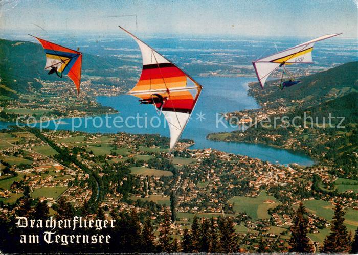 Tegernsee Fliegeraufnahme Drachenflieger