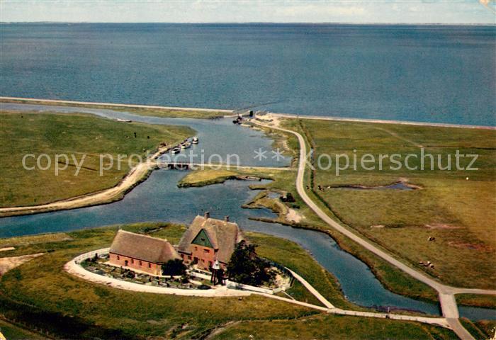 Hallig Hooge Fliegeraufnahme