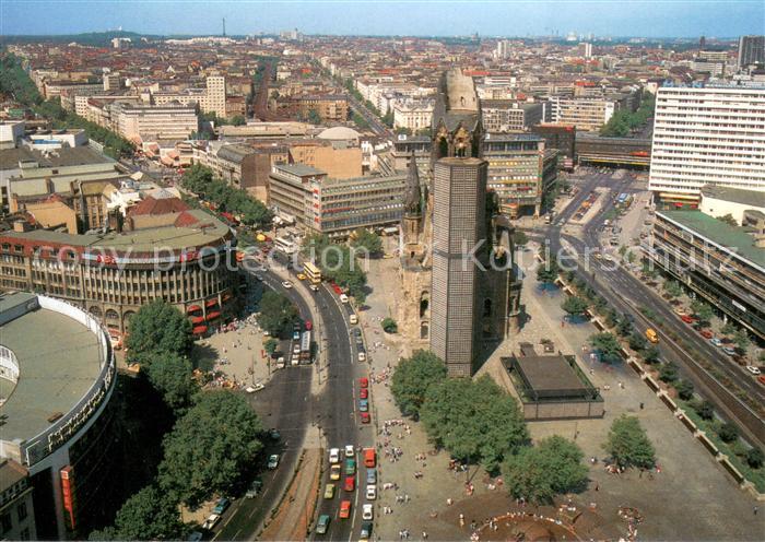 Berlin Fliegeraufnahme Breitscheidplatz Kaiser-Wilhelm-Ged?chtniskirche
