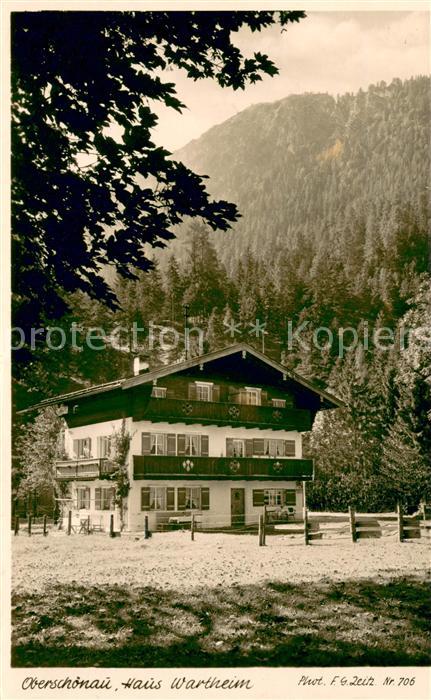 Oberschoenau Koenigssee Gaestehaus Pension Haus Wartheim