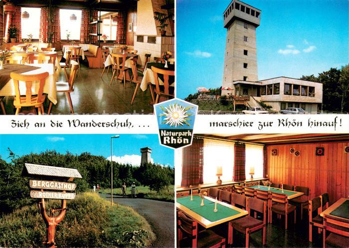 Roth Rhoen-Grabfeld Rother Kuppe Berggasthof mit Aussichtsturm Naturpark Rhoen