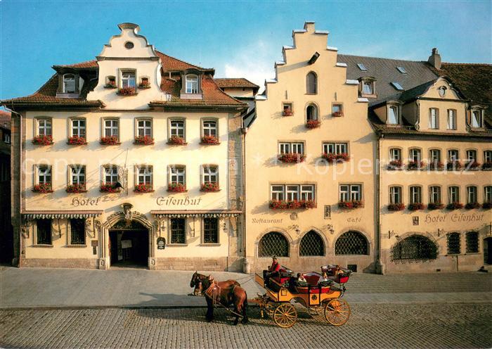 Rothenburg Tauber Hotel Eisenhut Giebelhaeuser Altstadt Pferdekutsche