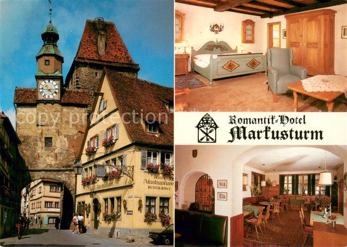 Rothenburg Tauber Romantik Hotel Markusturm Restaurant Fremdenzimmer Altstadt To