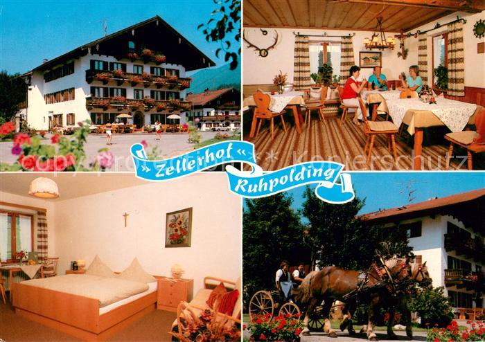 Ruhpolding Bayern Gaestehaus Pension Zellerhof Fremdenzimmer Gastraum Pferdekuts