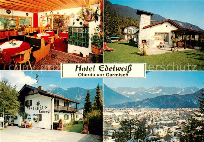 Oberau Loisach Hotel Edelweiss Restaurant Winterpanorama Alpen Huber Karte Nr 10