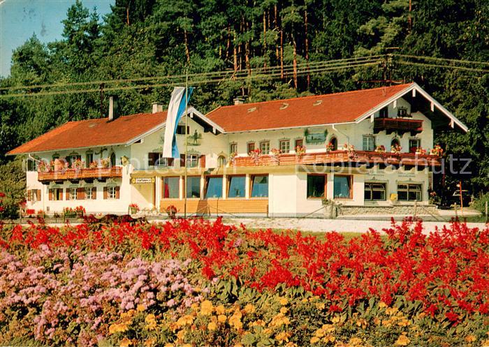 uebersee Rank's Gaestehaus Buchwald am Chiemsee Blumenbeet