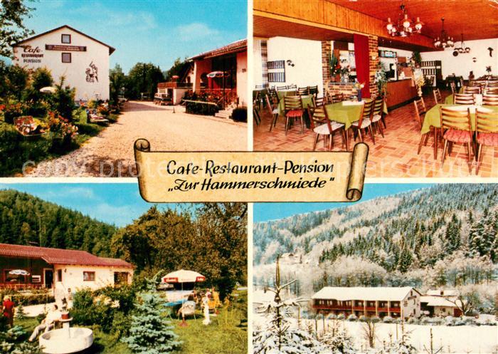 Weidenberg Cafe Restaurant Pension Zur Hammerschmiede im Fichtelgebirge
