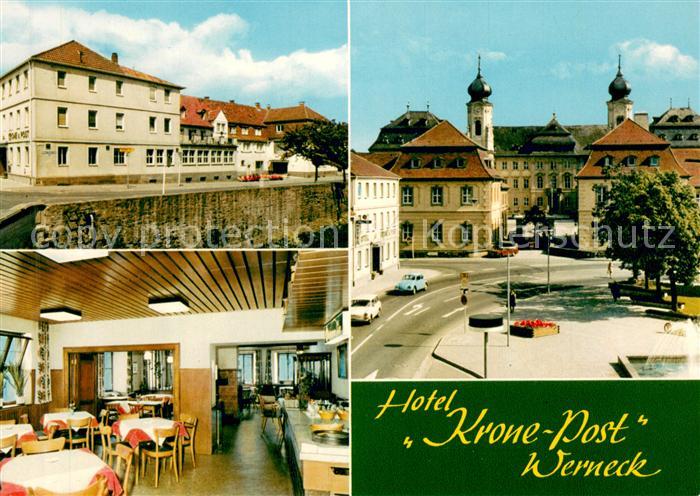 Werneck Hotel Krone Post Restaurant Innenstadt Schloss