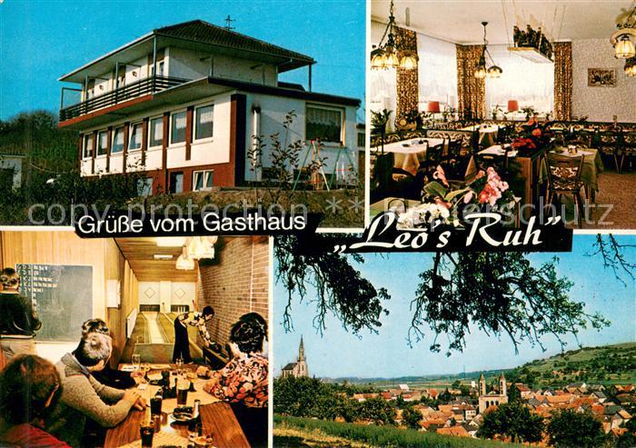 Waldboeckelheim Gasthau Cafe Leo's Ruh Kegelbahn Stadtpanorama