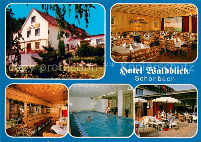 Schoenbach Hassfurt Hotel Waldblick Restaurant Cafe Hallenbad Terrasse