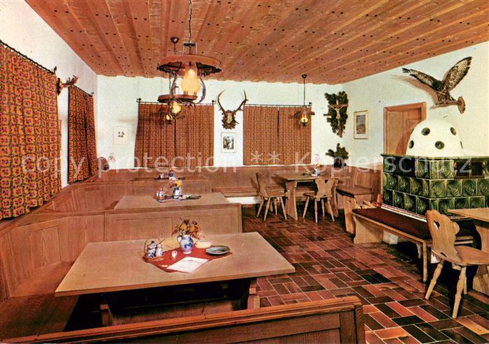 Kreuth Tegernsee Berggaststaette Hirschberg Gastraum