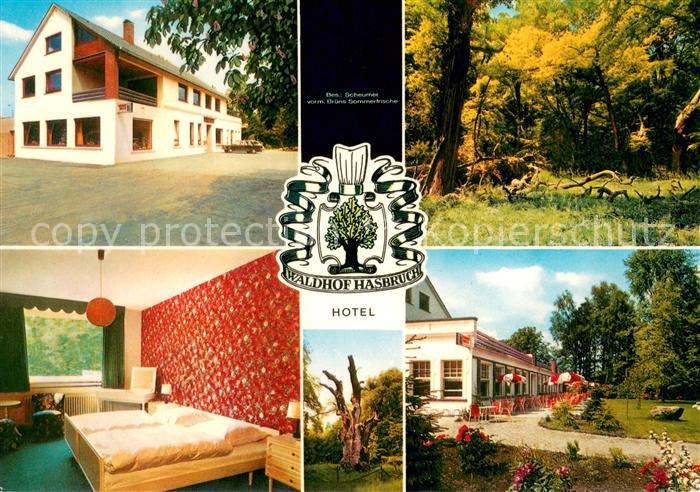 Bookholzberg Hotel Waldhof Hasbruch Fremdenzimmer Wappen Waldpartie