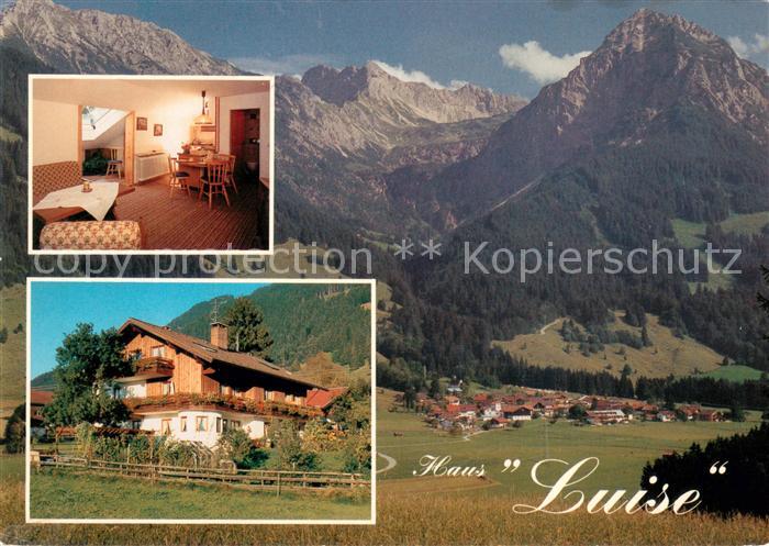 Oberstdorf Landschaftspanorama Allgaeuer Alpen Gaestehaus Oelschlaegel