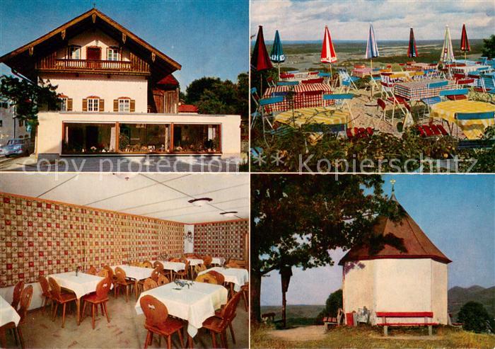 Toerwang Gaststaetten Cafe Schoenblick Terrasse Kapelle Fernsicht