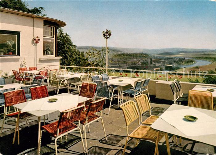 Wetter Ruhr Burghotel Volmarstein Terrasse Panorama Ruhrtal