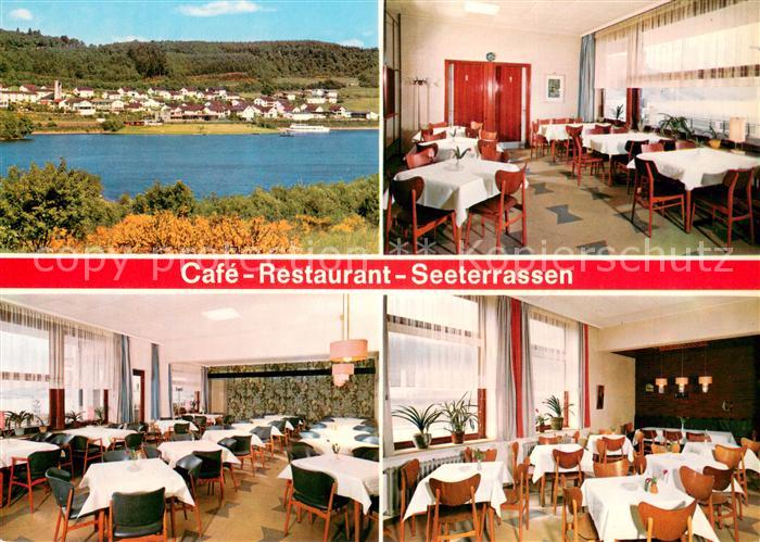 Sondern Biggesee Restaurant Cafe Seeterrassen DB-Gaststaetten Blick ueber den Se