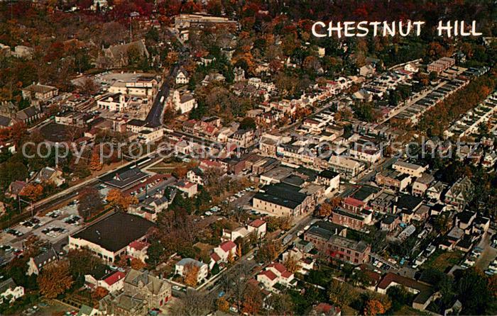 Philadelphia Pennsylvania Aerial view of Chestnut Hill