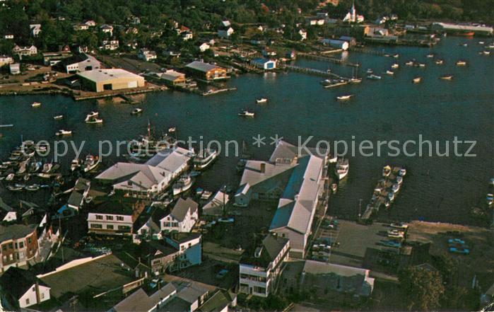 Maine US-State Boothbay Harbor Aerial view