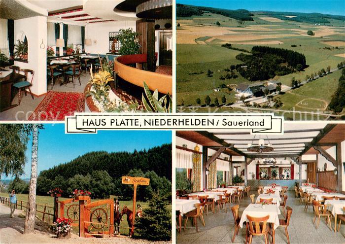 Niederhelden Haus Platte Gastraeume Eingangstor Panorama