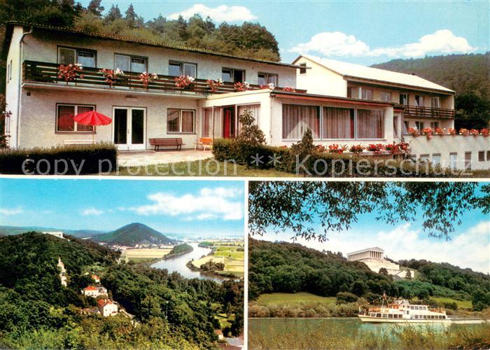 Donaustauf Kurhaus Eden Panorama Fahrgastschiff