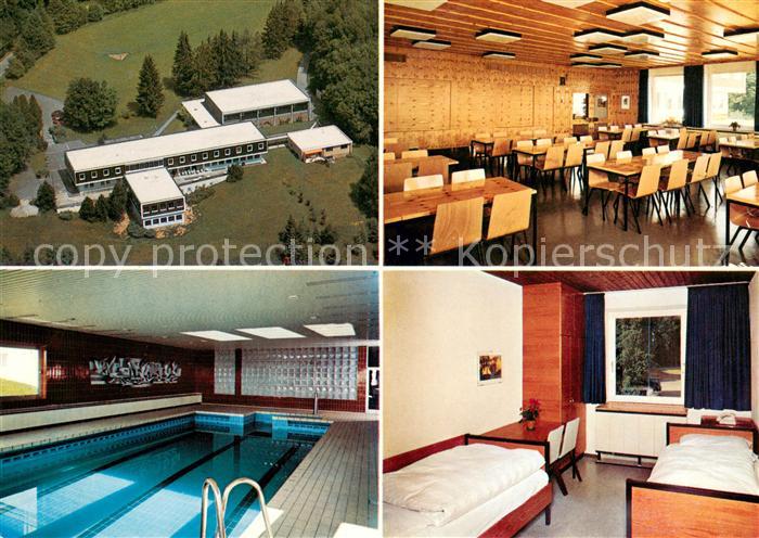 Dinkelscherben Fliegeraufnahme Jugend und Schullandheim Schulungsraum Hallenbad