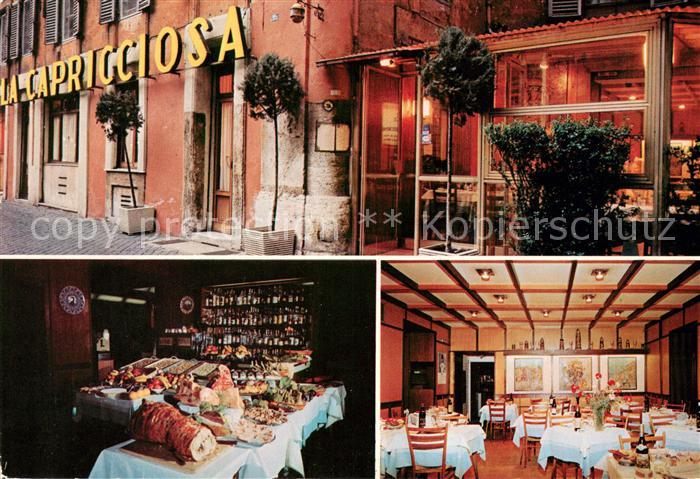 Roma Rom Ristorante Pizzeria La Capricciosa Buffet Gastraum