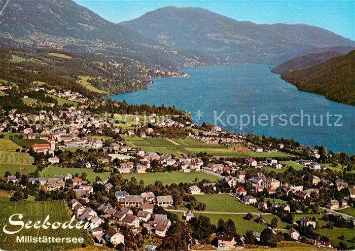 Seeboden Millstaettersee Fliegeraufnahme