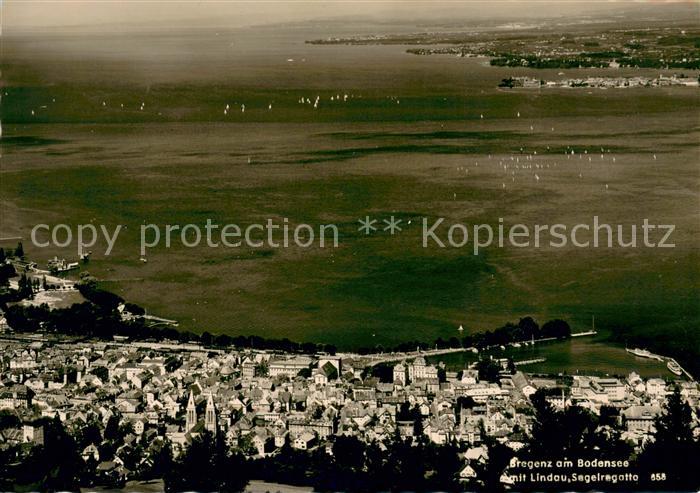 Bregenz Bodensee Fliegeraufnahme mit Lindau