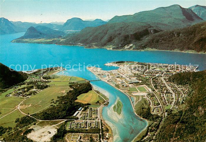 Andalsnes Fliegeraufnahme mit Andalsnes Camping