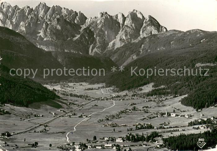 Gosau Oberoesterreich Fliegeraufnahme