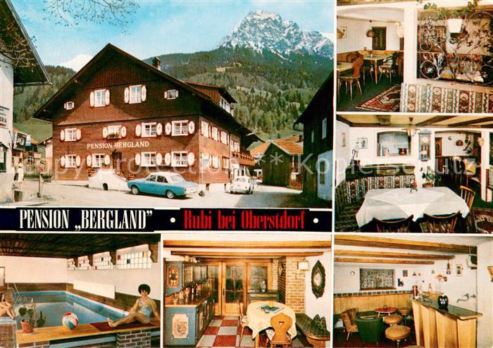 Rubi Oberstdorf Pension Bergland Gastraeume Bar Hallenbad