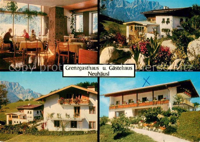 Oberau Berchtesgaden Grenzgasthaus und Gaestehaus Neuhaeusl Gaststube Garten