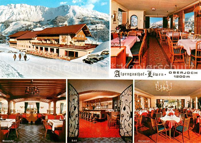 Oberjoch Alpengasthof Loewen Cafe Weinstube Bar Restaurant