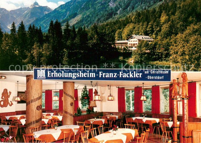 Oberstdorf Erholungsheim Franz Fackler am Christlessee Gaststube