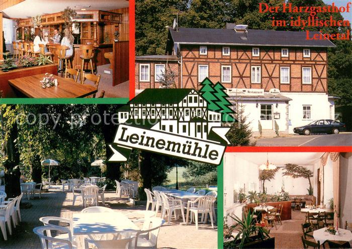 Molmerswende Gasthof Hotel Leinemuehle Gaststube Terrasse Bar
