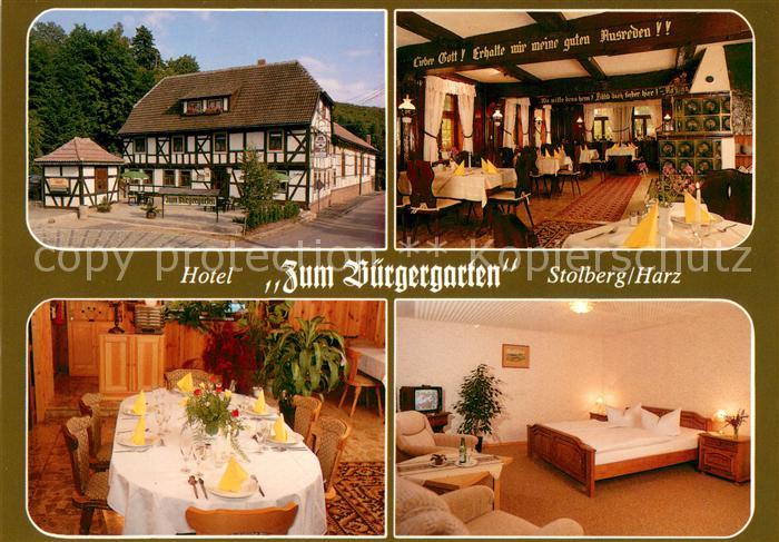 Stolberg Harz Hotel Zum Buergergarten Gastraeume Zimmer